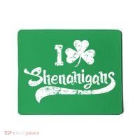 Clover Shenanigans Funny Irish Clover St Saint Patricks Day Mousepad thumb 0