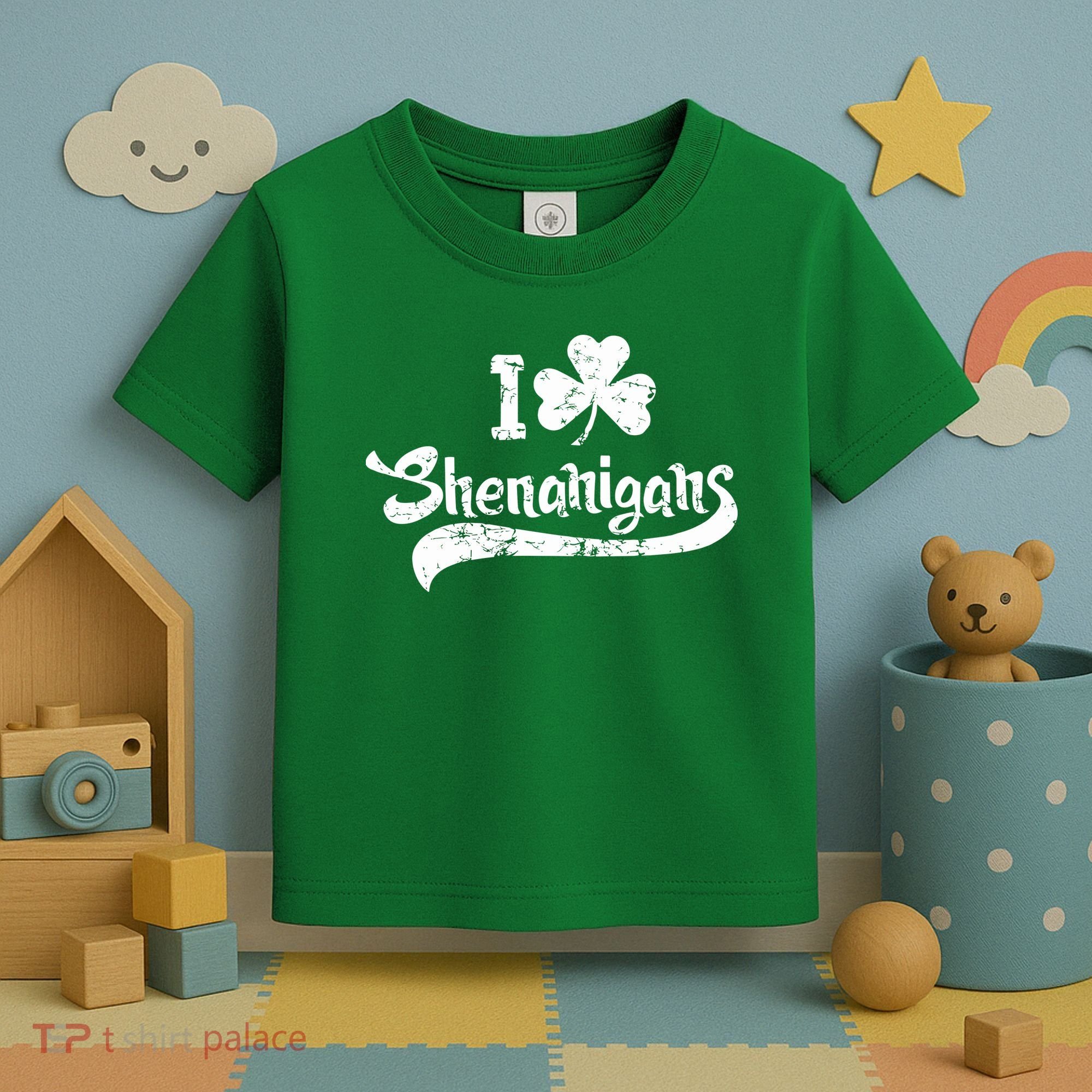 Clover Shenanigans Funny Irish Clover St Saint Patricks Day Toddler T-Shirt