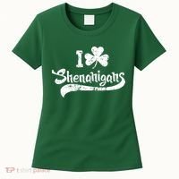 Clover Shenanigans Funny Irish Clover St Saint Patricks Day Women's T-Shirt thumb 0