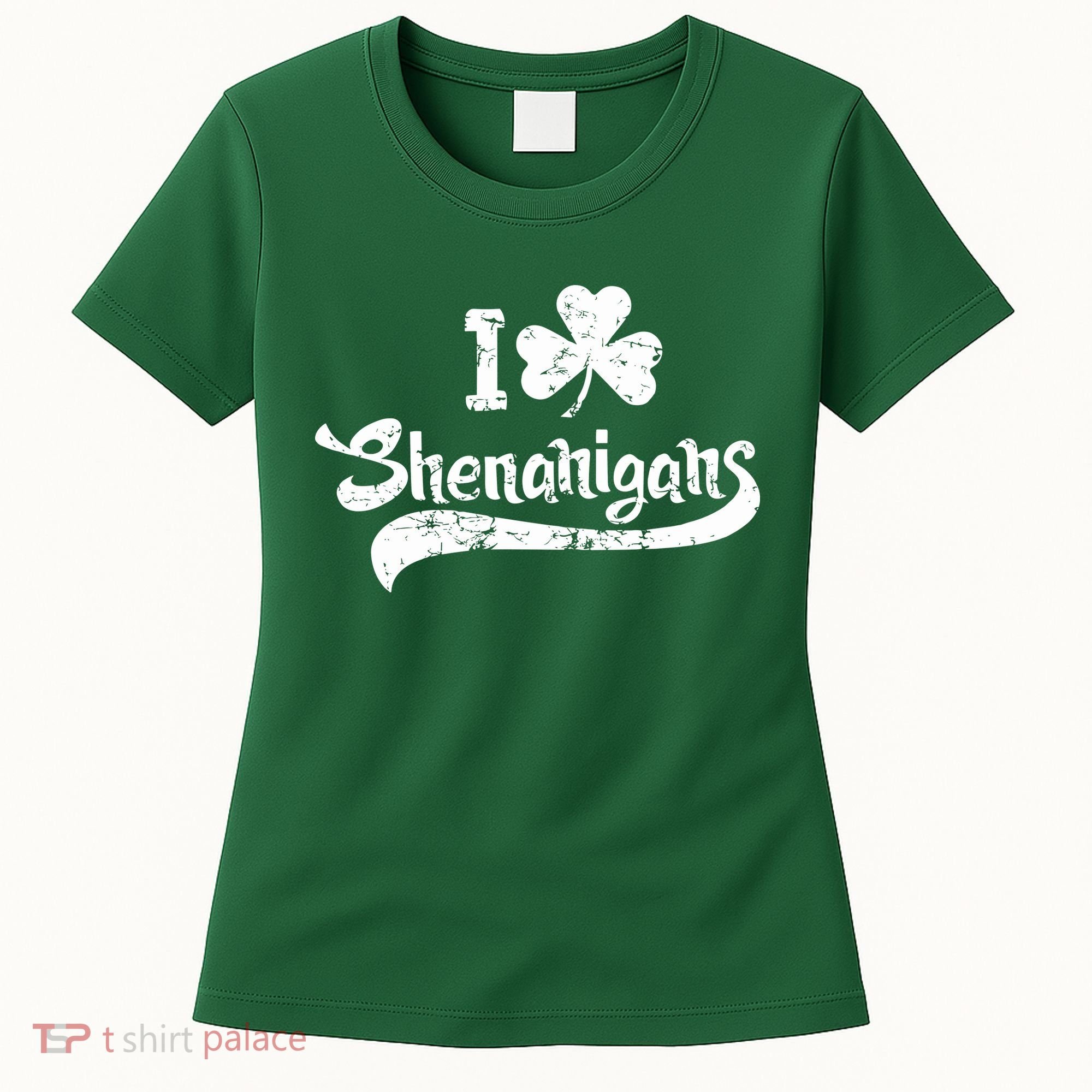 Clover Shenanigans Funny Irish Clover St Saint Patricks Day Women's T-Shirt