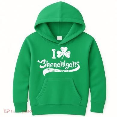 Clover Shenanigans Funny Irish Clover St Saint Patricks Day Kids Hoodie