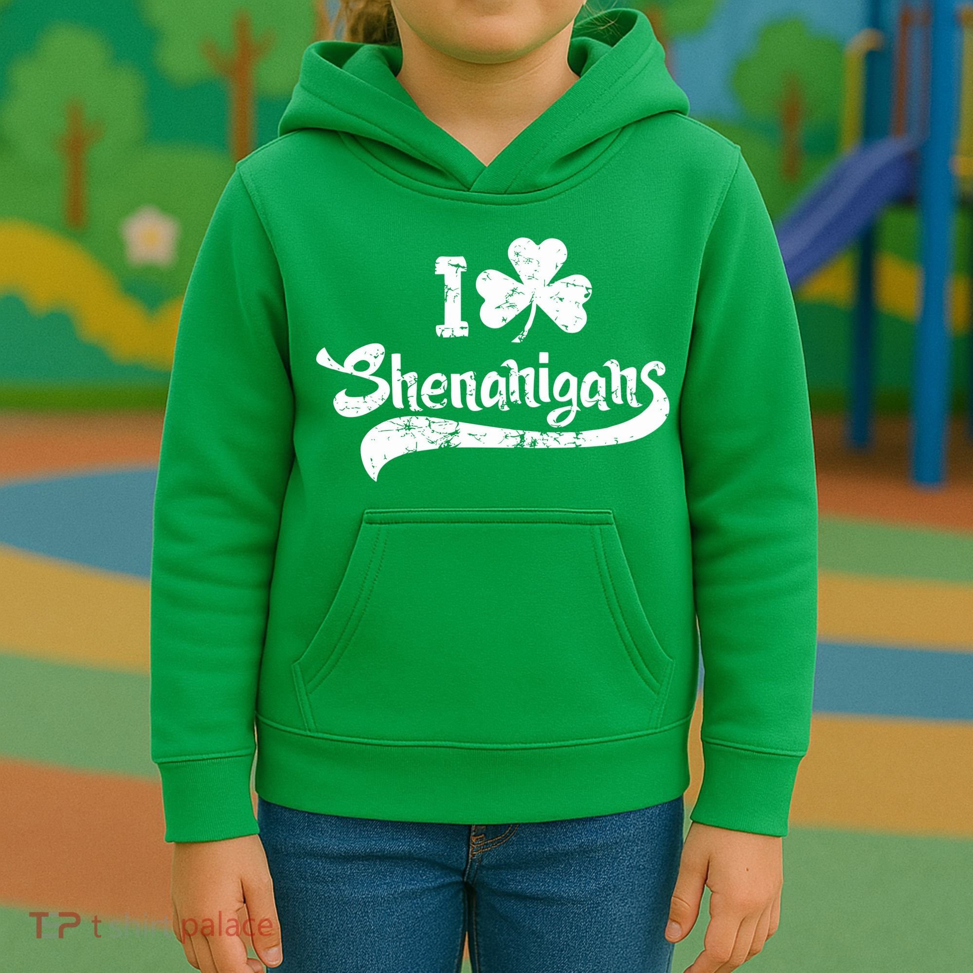Clover Shenanigans Funny Irish Clover St Saint Patricks Day Kids Hoodie