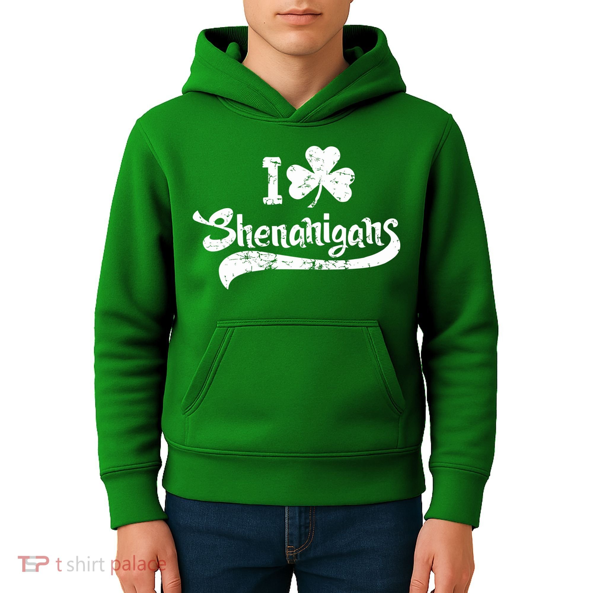 Clover Shenanigans Funny Irish Clover St Saint Patricks Day Kids Hoodie