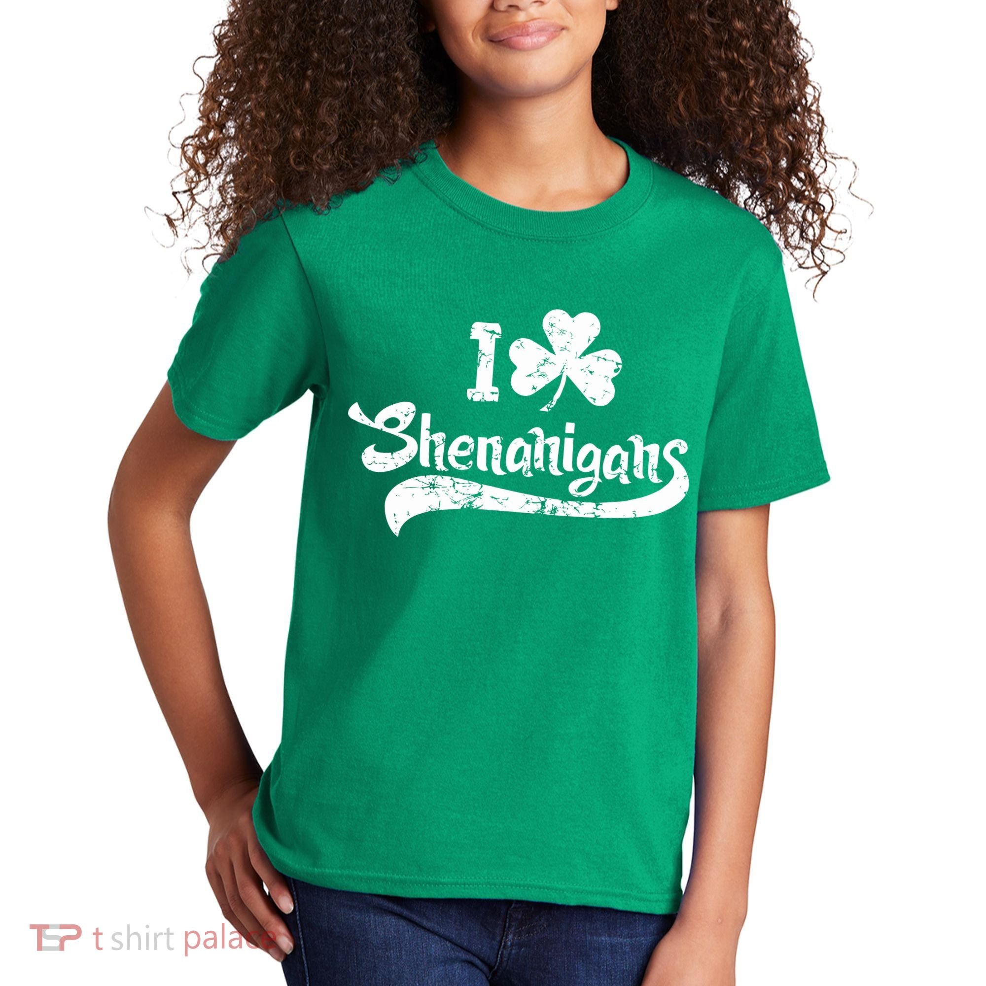 Clover Shenanigans Funny Irish Clover St Saint Patricks Day Kids T-Shirt