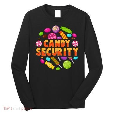 Candy Security Funny Candy Land Costume Candyland Party Long Sleeve Shirt