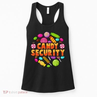 Candy Security Funny Candy Land Costume Candyland Party Women's Tank Top