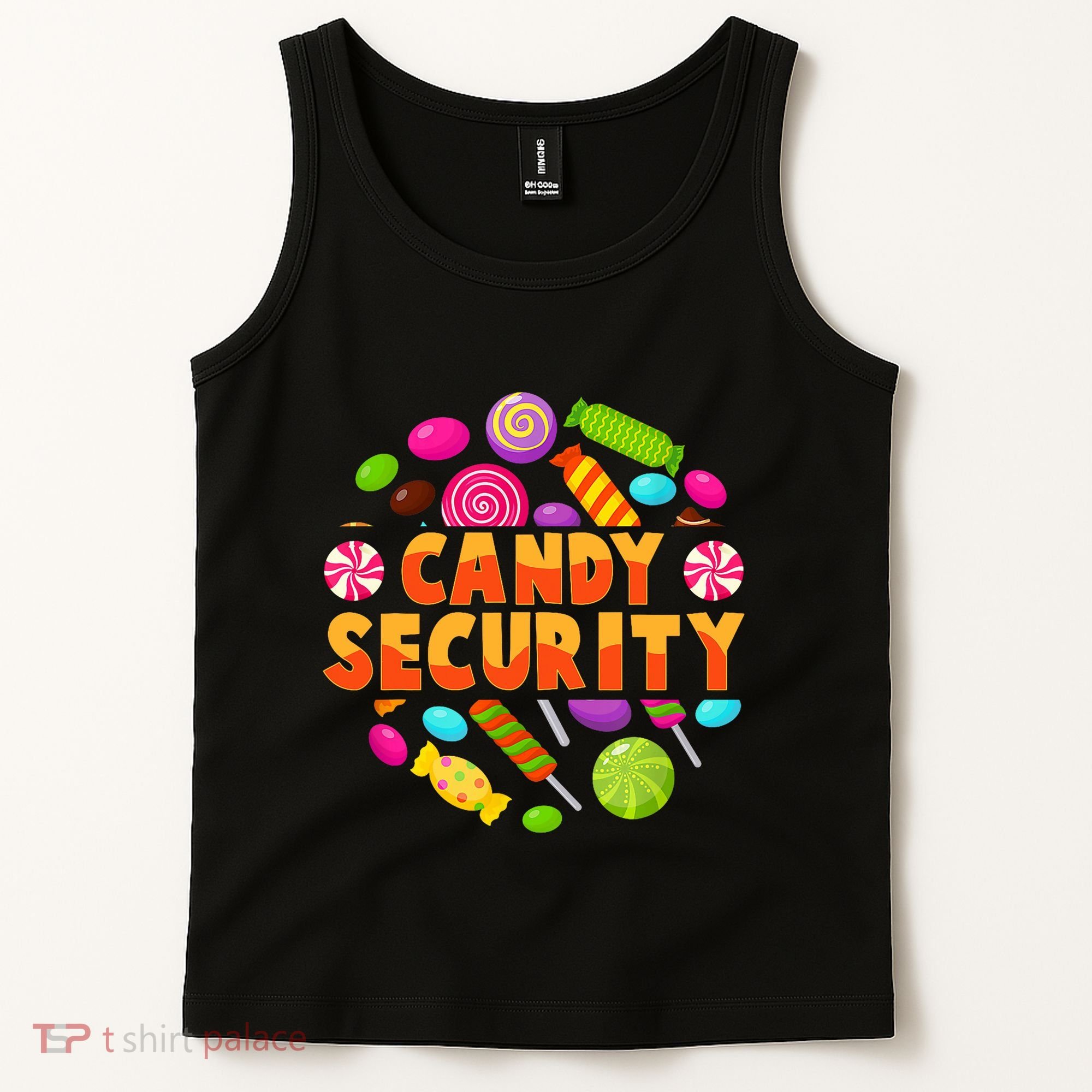 Candy Security Funny Candy Land Costume Candyland Party Tank Top