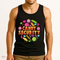Candy Security Funny Candy Land Costume Candyland Party Tank Top thumb 3