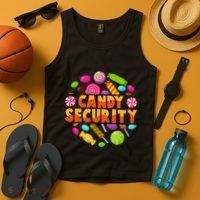 Candy Security Funny Candy Land Costume Candyland Party Tank Top thumb 4