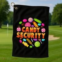 Candy Security Funny Candy Land Costume Candyland Party Golf Towel thumb 1