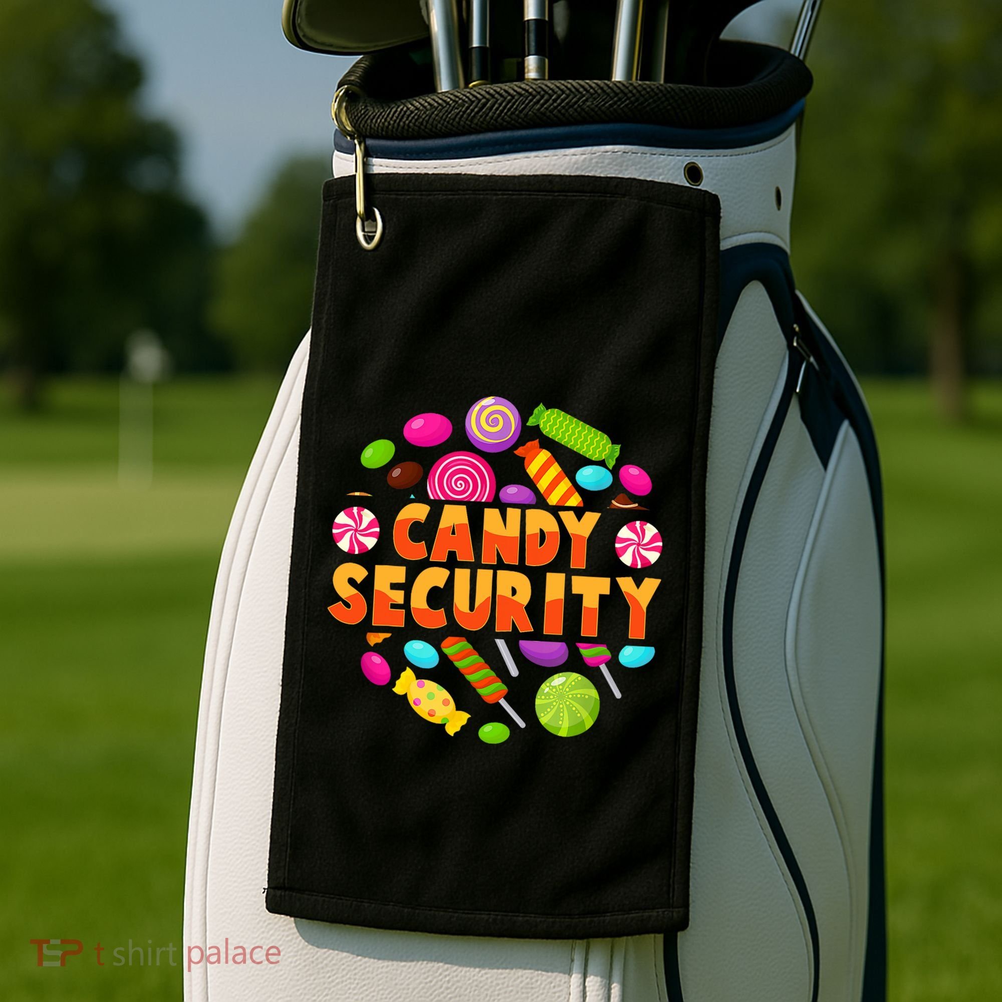 Candy Security Funny Candy Land Costume Candyland Party Golf Towel