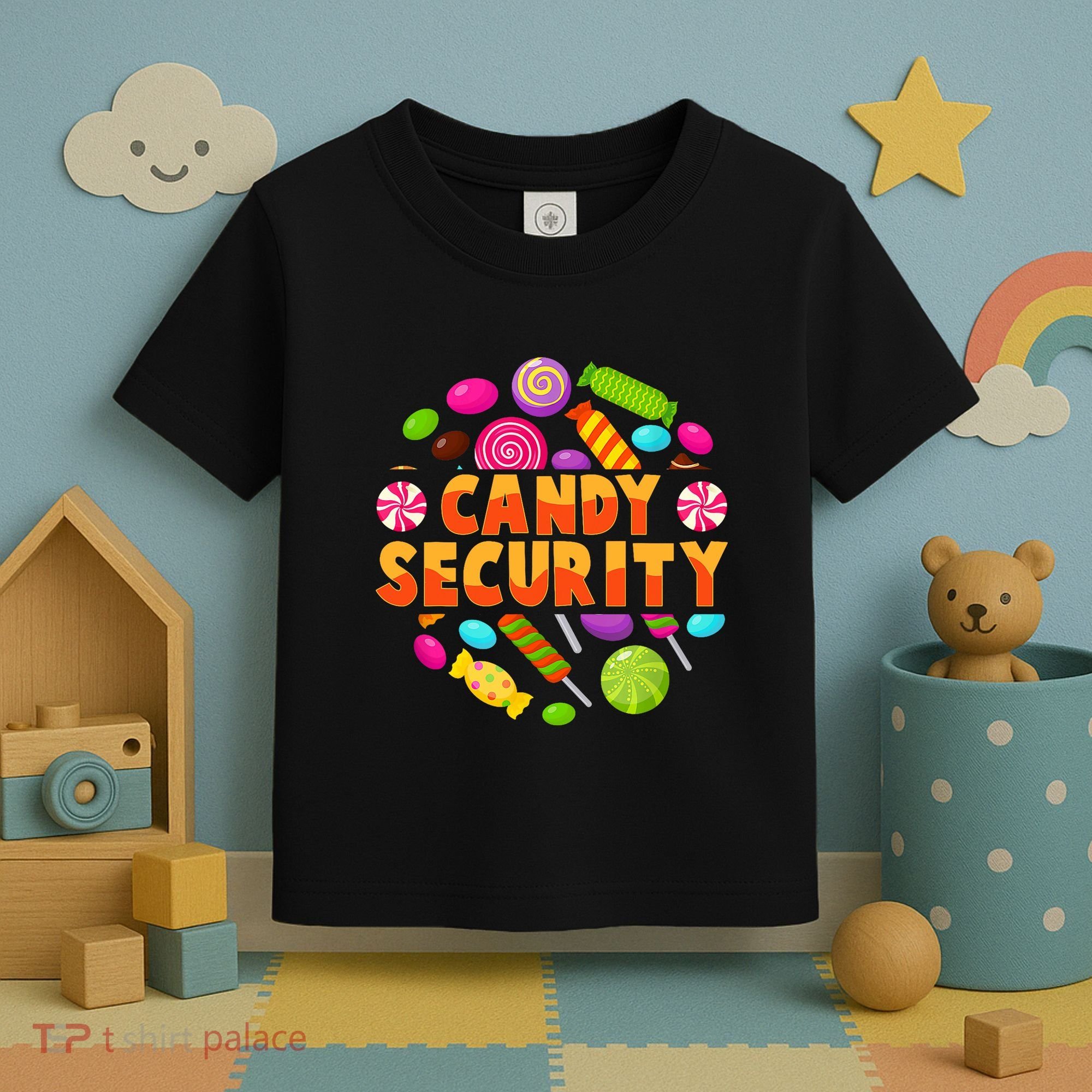 Candy Security Funny Candy Land Costume Candyland Party Toddler T-Shirt