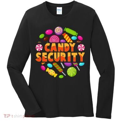 Candy Security Funny Candy Land Costume Candyland Party Women's Long Sleeve Shirt