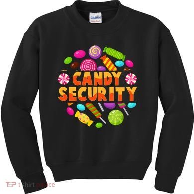 Candy Security Funny Candy Land Costume Candyland Party Kids Sweatshirt