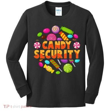 Candy Security Funny Candy Land Costume Candyland Party Kids Long Sleeve Shirt