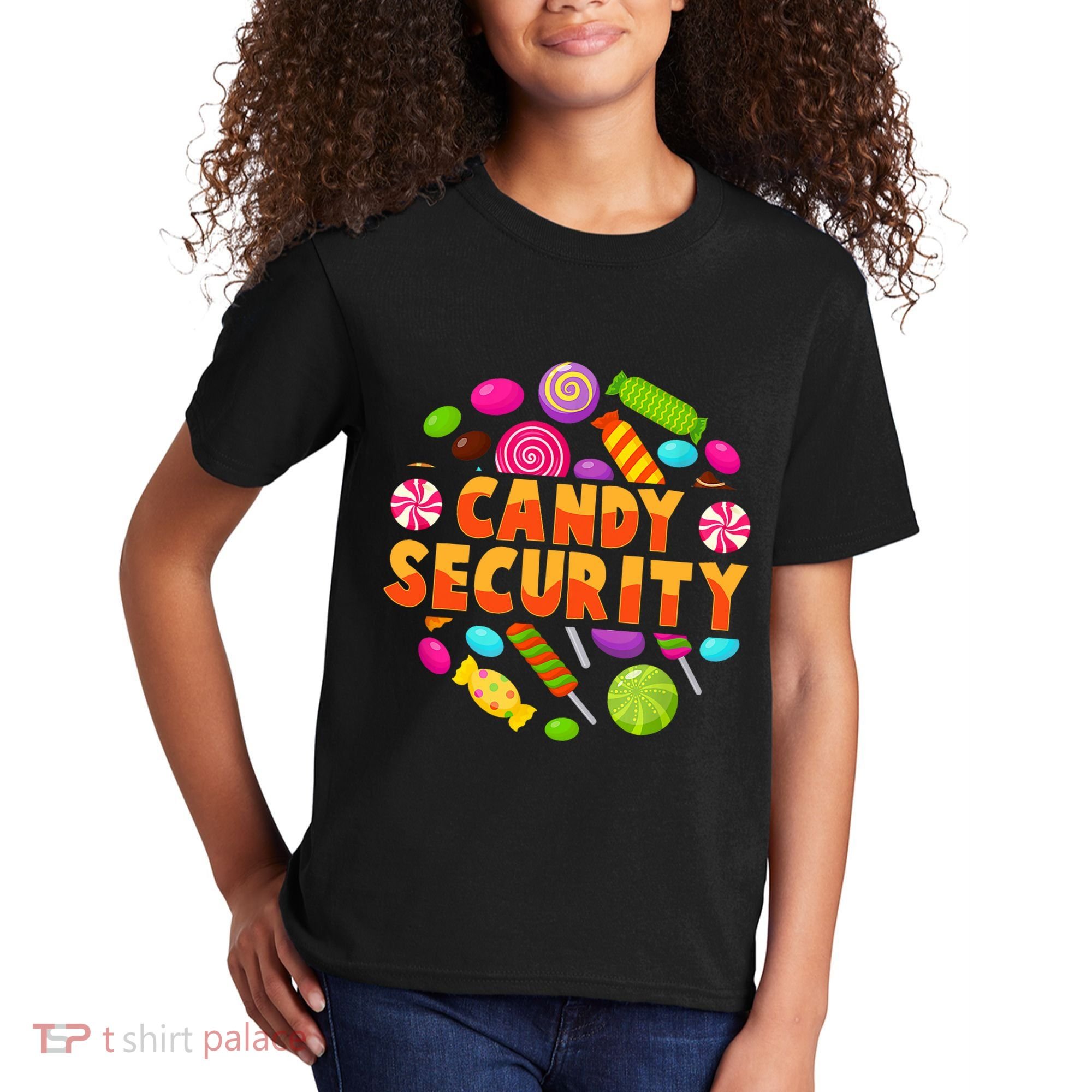 Candy Security Funny Candy Land Costume Candyland Party Kids T-Shirt