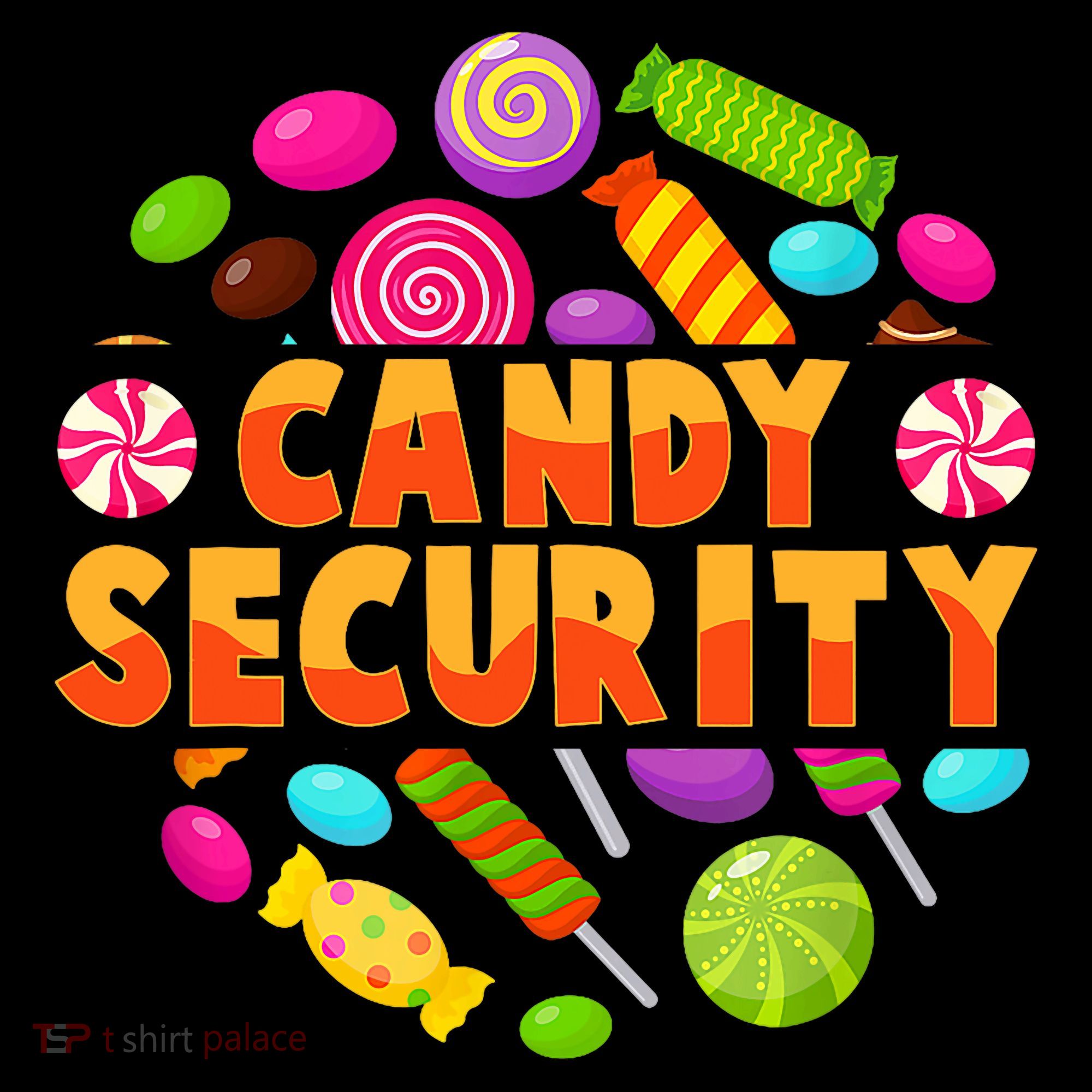 Candy Security Funny Candy Land Costume Candyland Party Kids T-Shirt