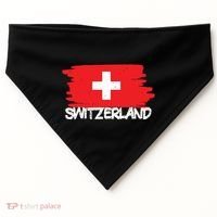 Cool Switzerland Flag USA-Made Doggie Bandana thumb 0
