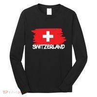 Cool Switzerland Flag Long Sleeve Shirt thumb 0