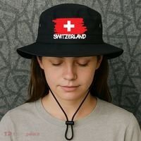 Cool Switzerland Flag Bucket Hat thumb 3