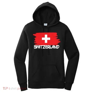 Cool Switzerland Flag Women's Hoodie