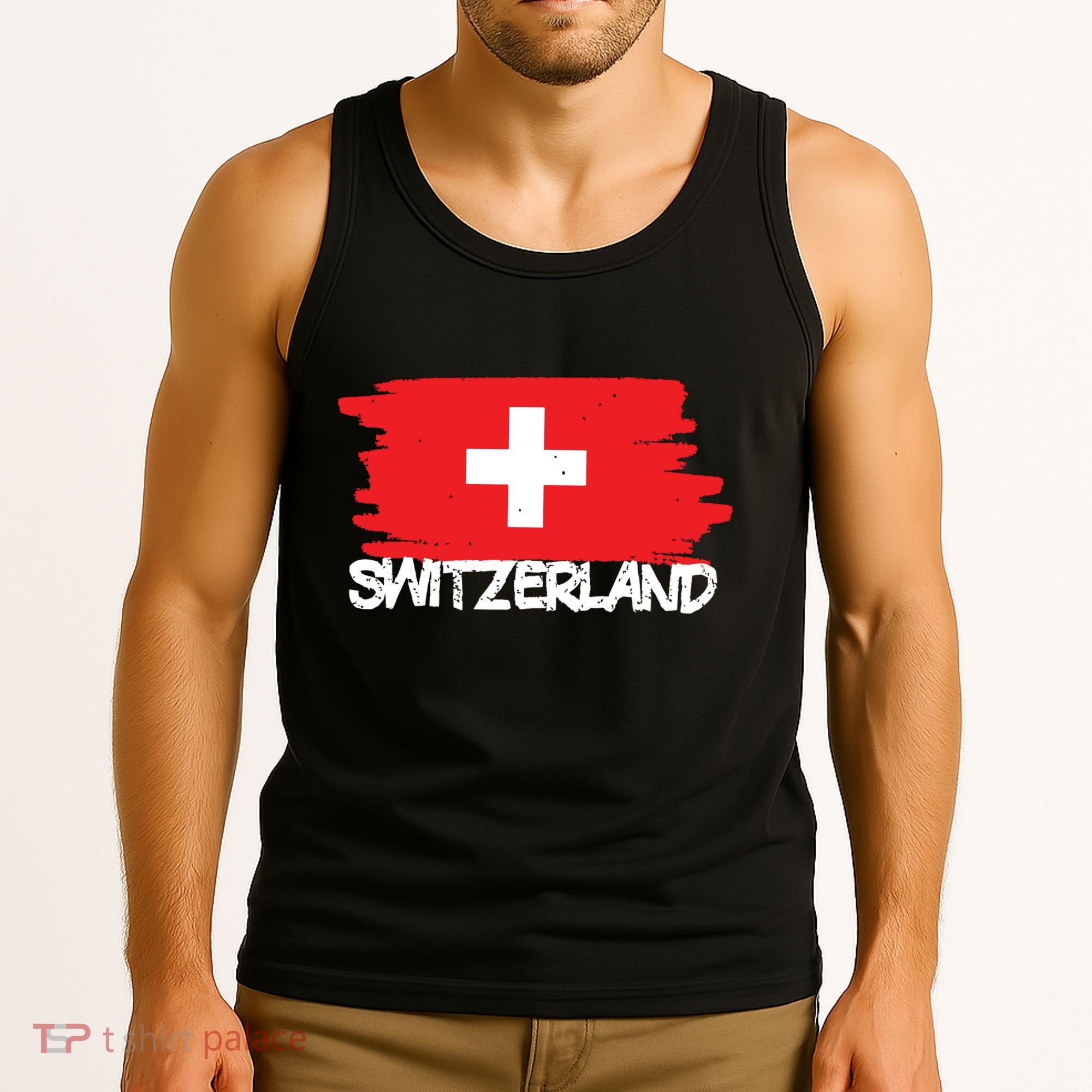 Cool Switzerland Flag Tank Top