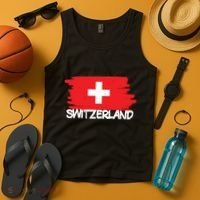 Cool Switzerland Flag Tank Top thumb 4