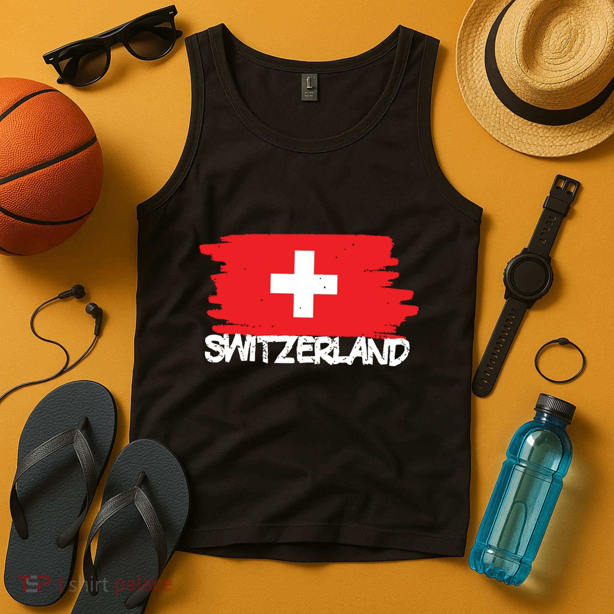 Cool Switzerland Flag Tank Top