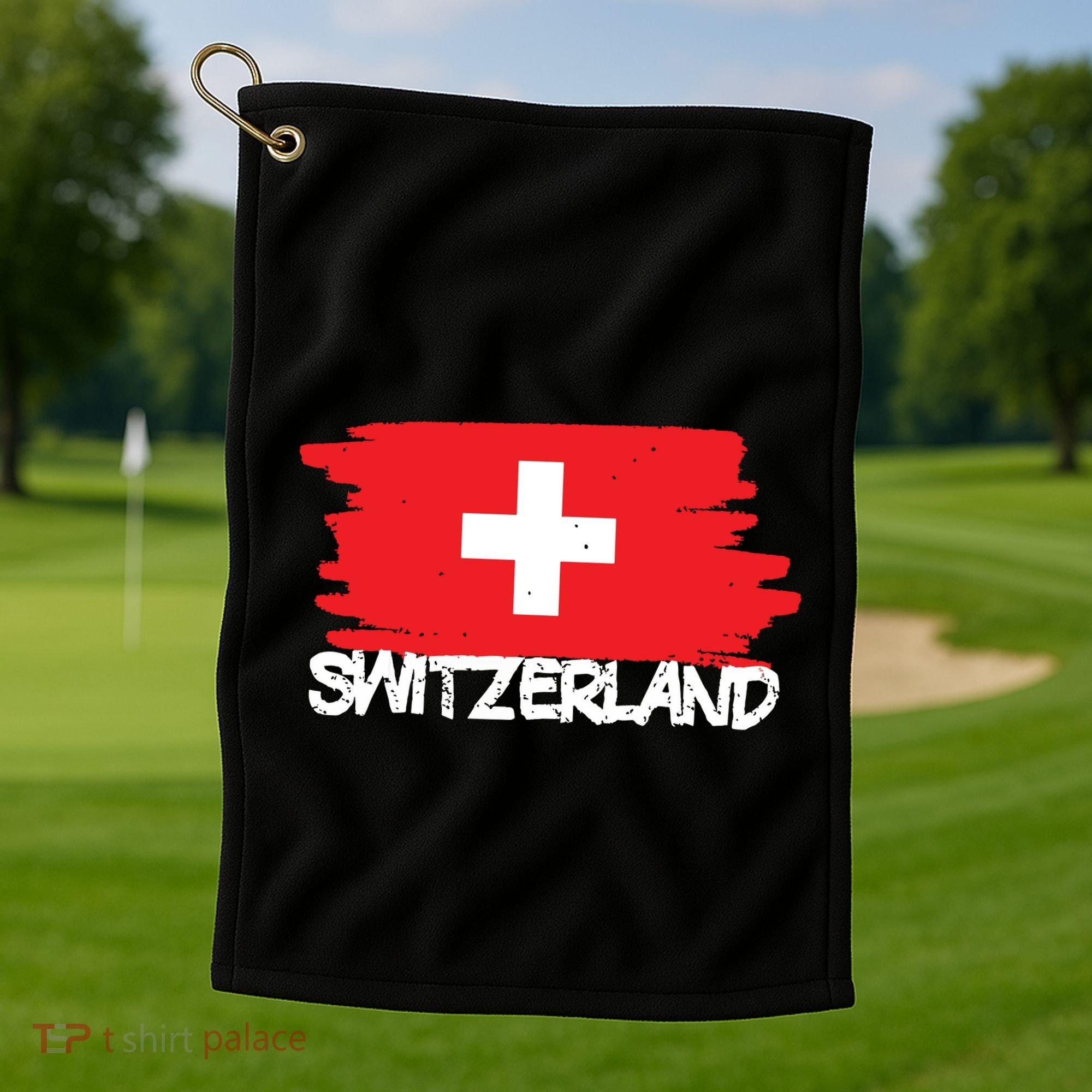 Cool Switzerland Flag Golf Towel