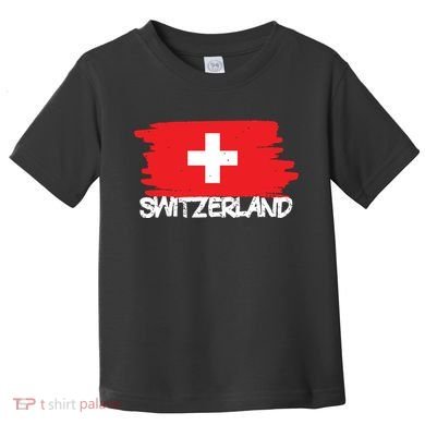 Cool Switzerland Flag Toddler T-Shirt