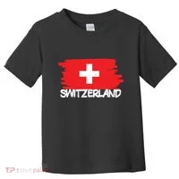 Cool Switzerland Flag Toddler T-Shirt thumb 0