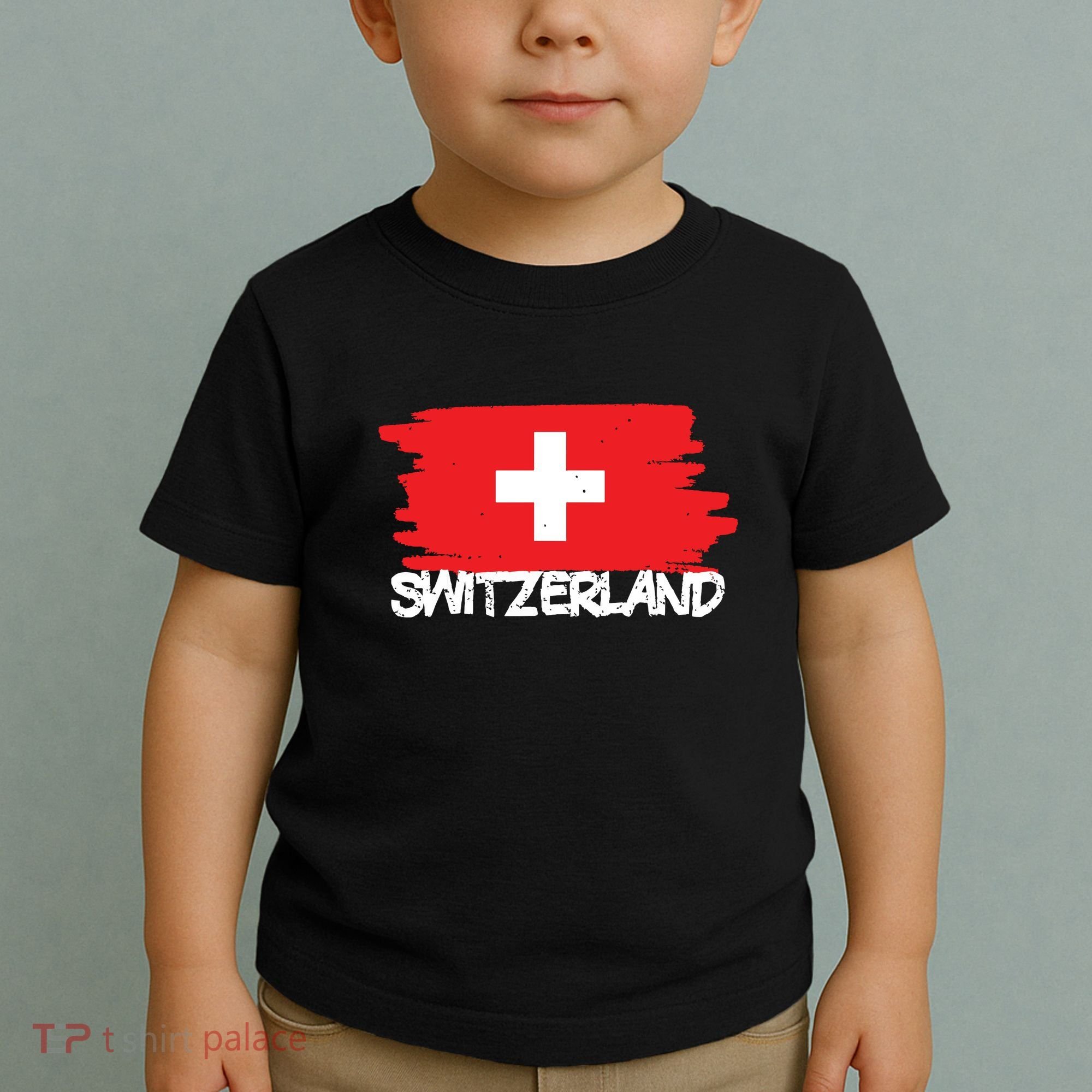 Cool Switzerland Flag Toddler T-Shirt
