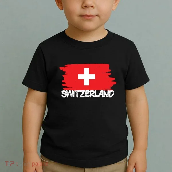 Cool Switzerland Flag Toddler T-Shirt