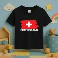 Cool Switzerland Flag Toddler T-Shirt thumb 3