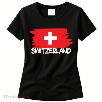 Cool Switzerland Flag Women's T-Shirt