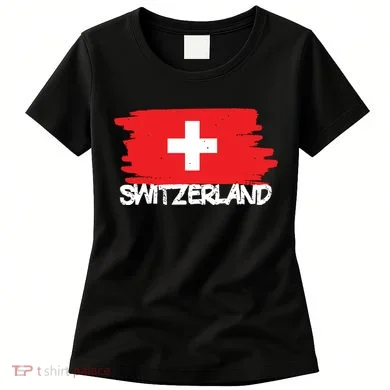 Cool Switzerland Flag Women's T-Shirt