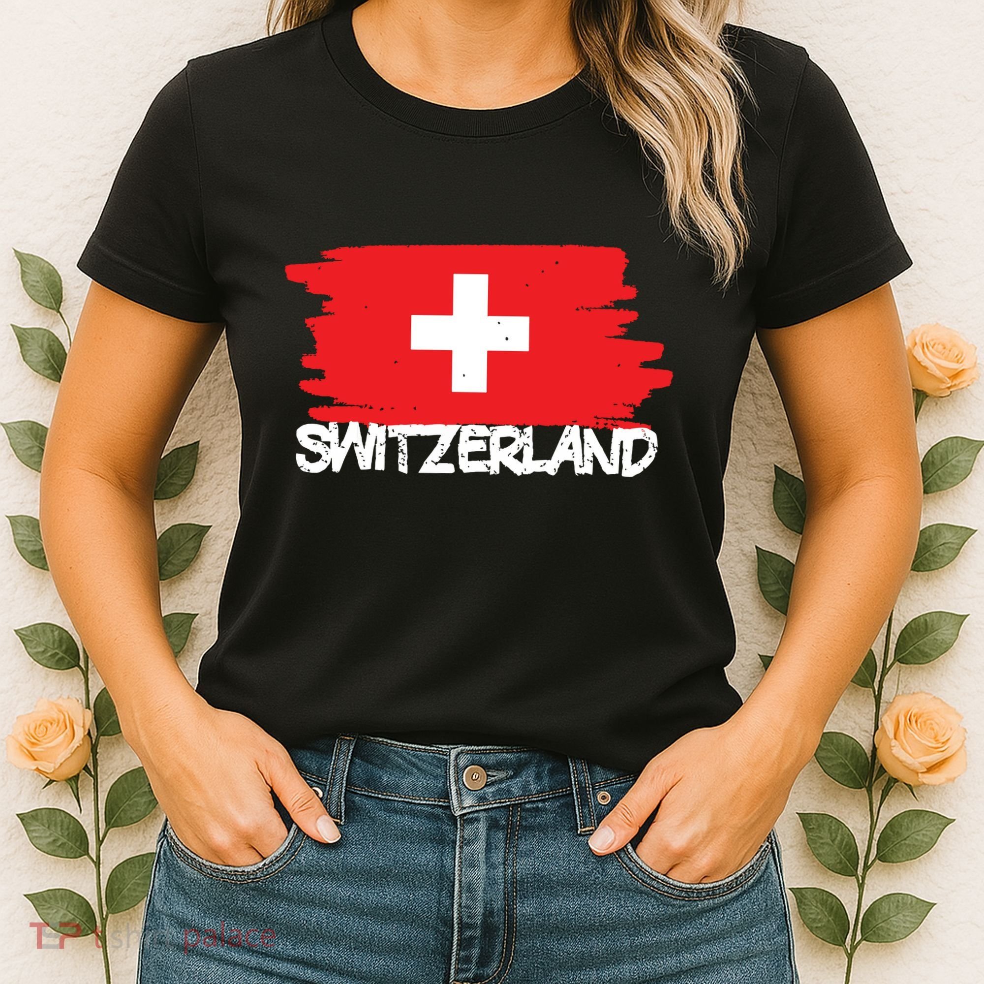 Cool Switzerland Flag Women's T-Shirt