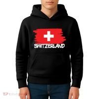 Cool Switzerland Flag Kids Hoodie thumb 4