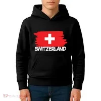 Cool Switzerland Flag Kids Hoodie thumb 4