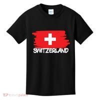 Cool Switzerland Flag Kids T-Shirt thumb 0