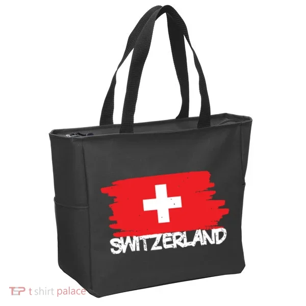 Cool Switzerland Flag Tote Bag