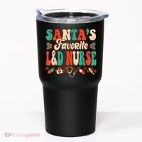 Christmas Santas Favorite L&D Nurse Labor Delivery Nurse Tumbler thumb 0