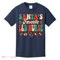 Christmas Santas Favorite L&D Nurse Labor Delivery Nurse Kids T-Shirt thumb 0