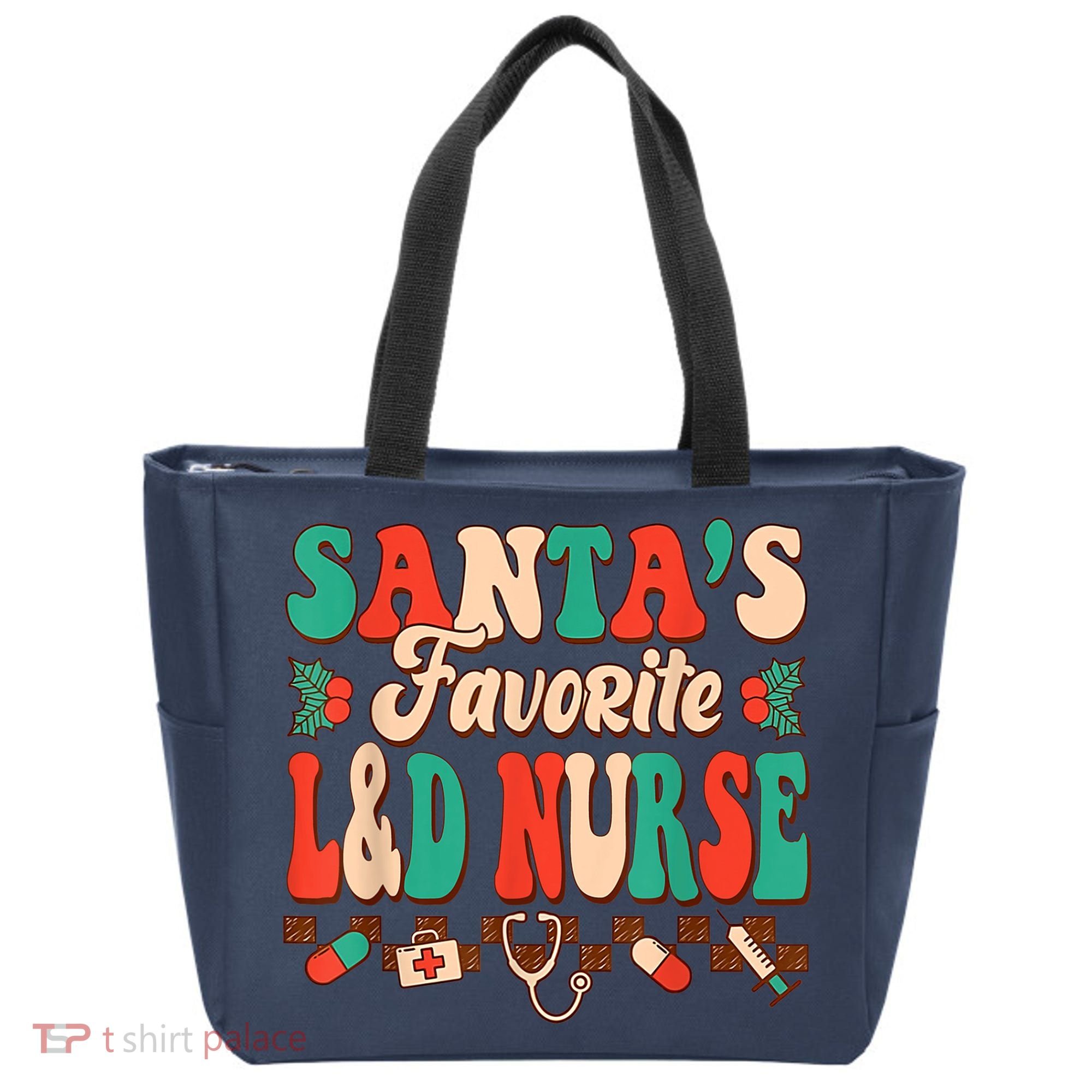 Christmas Santas Favorite L&D Nurse Labor Delivery Nurse Tote Bag