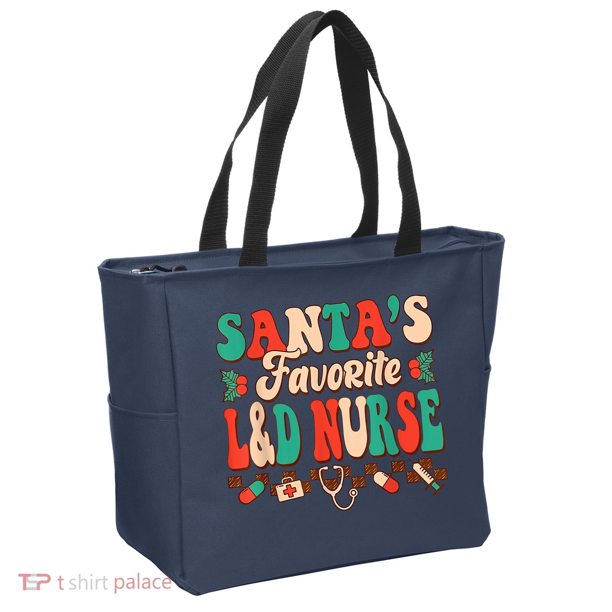 Christmas Santas Favorite L&D Nurse Labor Delivery Nurse Tote Bag