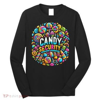 Candy Security Funny Candy Land Costume Candyland Party Long Sleeve Shirt