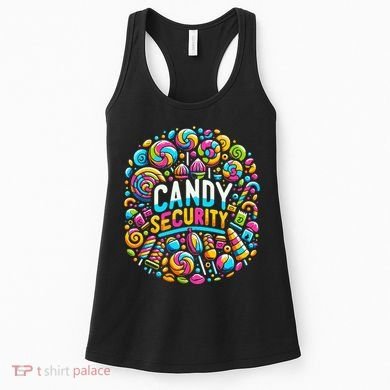 Candy Security Funny Candy Land Costume Candyland Party Women's Tank Top