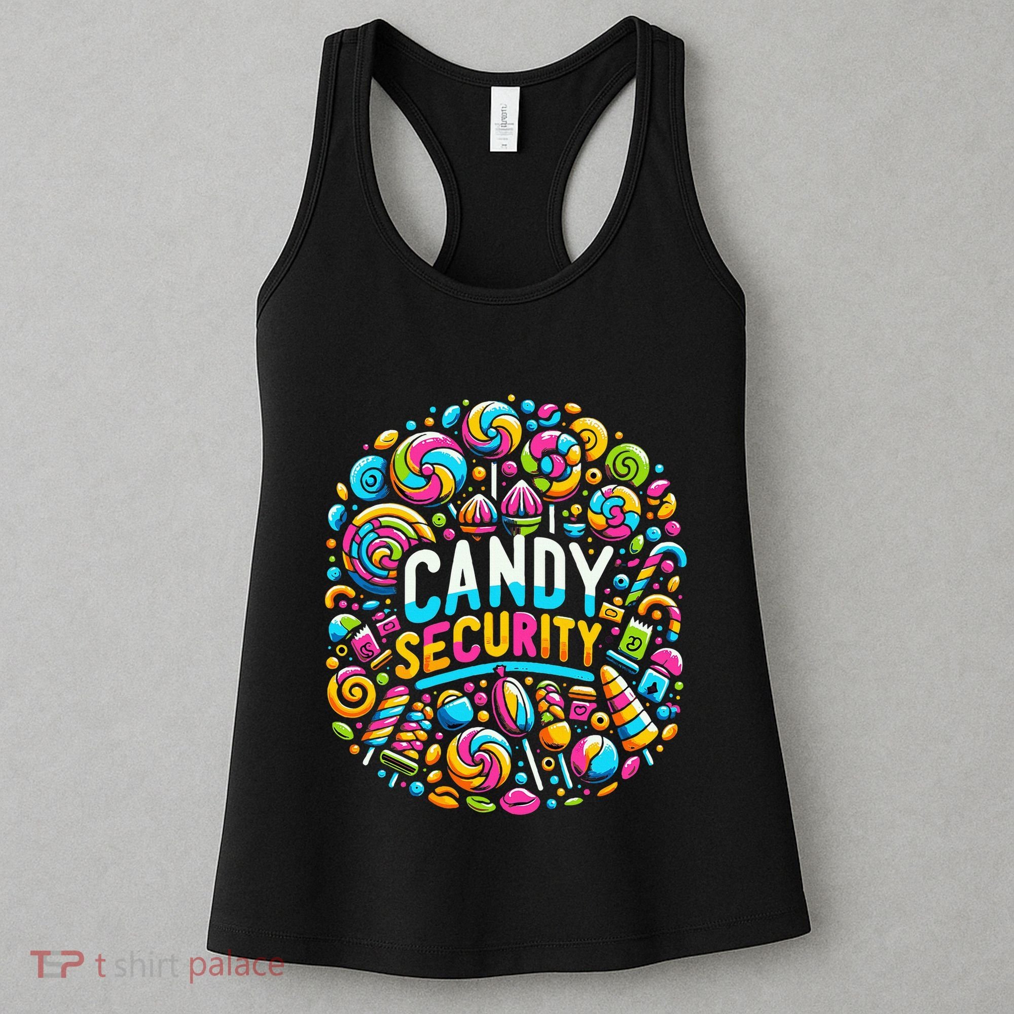 Candy Security Funny Candy Land Costume Candyland Party Women's Tank Top