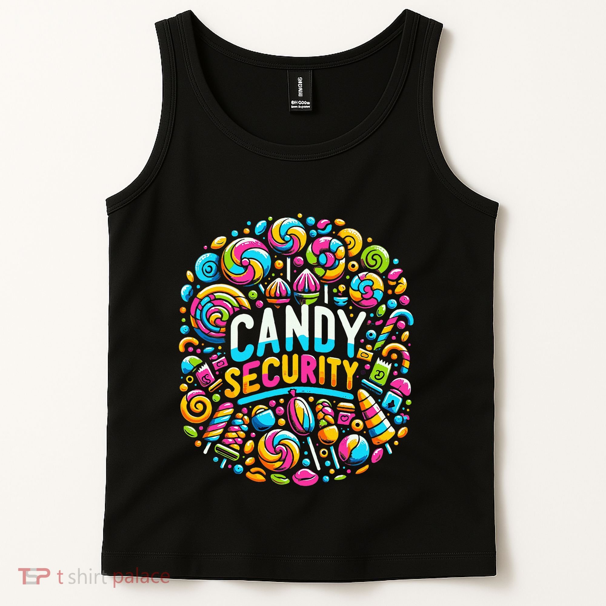 Candy Security Funny Candy Land Costume Candyland Party Tank Top
