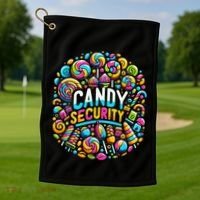 Candy Security Funny Candy Land Costume Candyland Party Golf Towel thumb 1